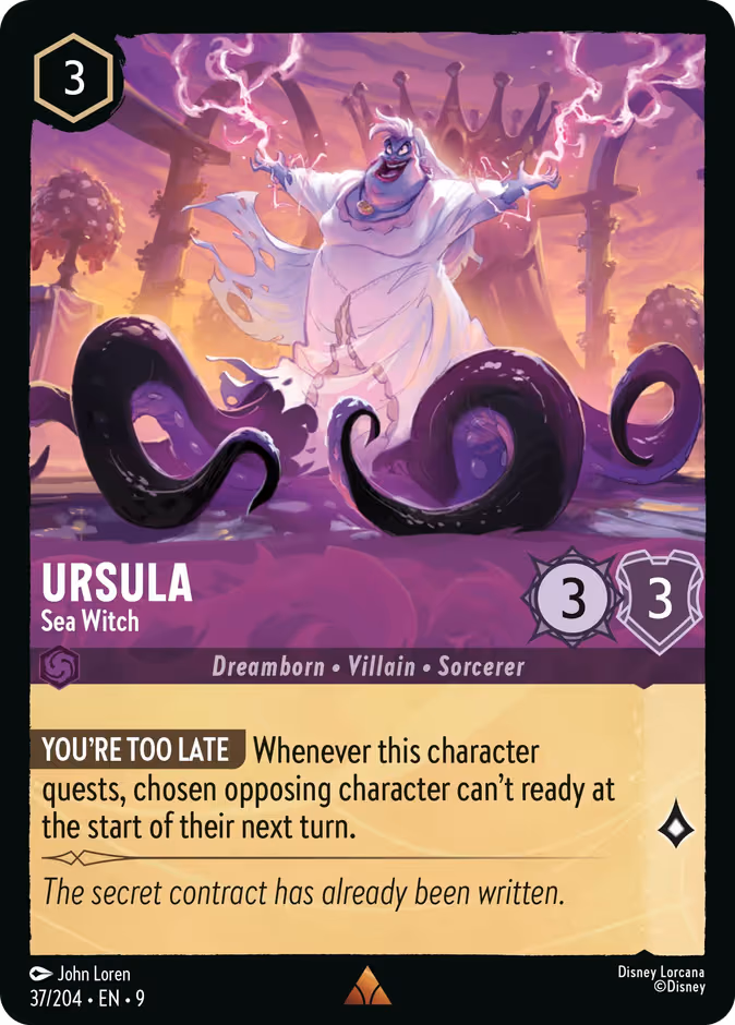 Ursula - Sea Witch Lorcana card (37/204, Fabled)