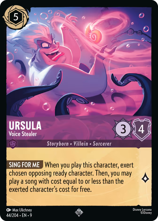 Ursula - Voice Stealer Lorcana card (44/204, Fabled)