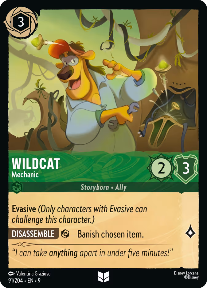 Wildcat - Mechanic Lorcana card (91/204, Fabled)