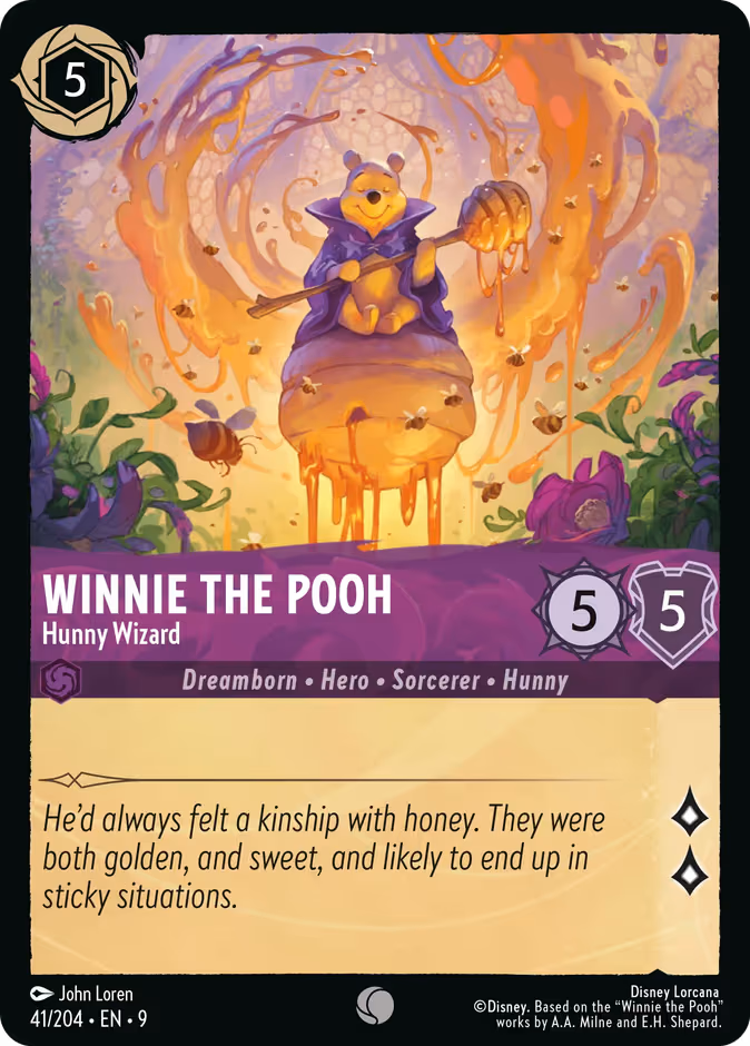 Winnie the Pooh - Hunny Wizard Lorcana card (41/204, Fabled)