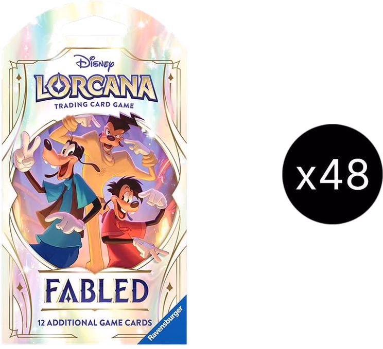Disney Lorcana Fabled Sleeved Booster Pack Case