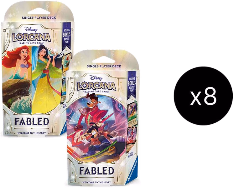 Disney Lorcana Fabled Starter Deck Display
