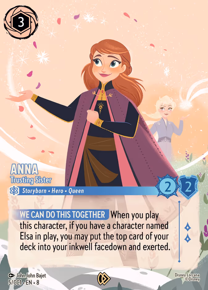 Anna - Trusting Sister Lorcana card (CC1 #5)