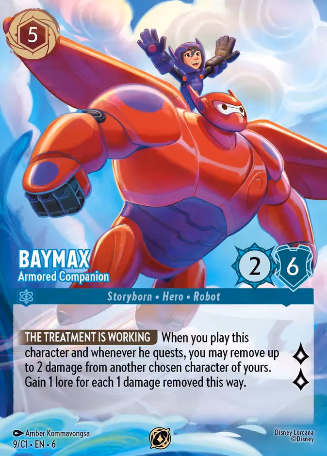 Baymax - Armored Companion Lorcana card (CP #9)