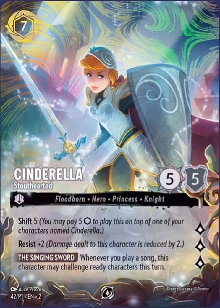 Cinderella - Stouthearted Lorcana card (CP #42)
