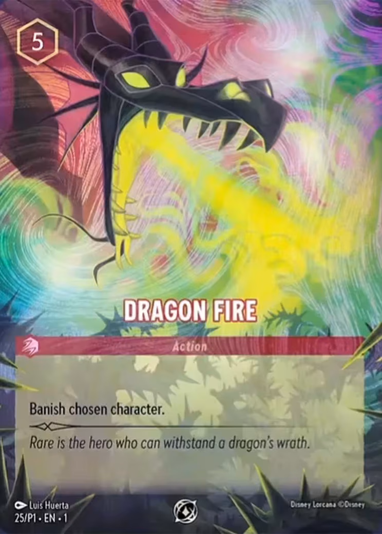 Dragon Fire Lorcana card (CP #25)