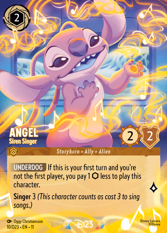 Angel - Siren Singer (Promo) Lorcana card (D23 #10, D23 Collection)