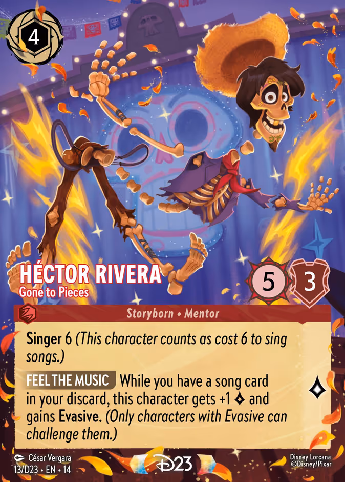 Héctor Rivera - Gone to Pieces (Promo) Lorcana card (D23 #13, D23 Collection)
