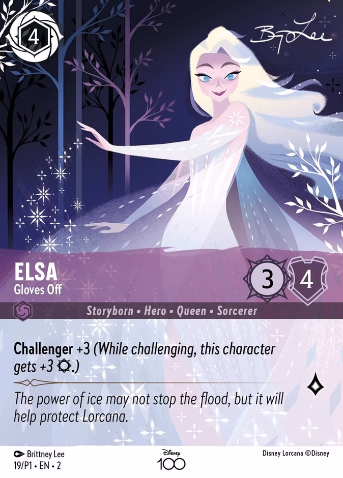 Elsa - Gloves Off Lorcana card (P1 #19)