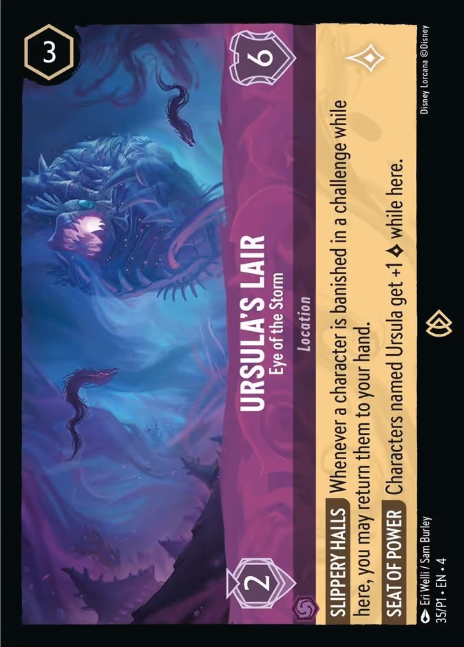 Ursula's Lair - Eye of the Storm Lorcana card (P1 #35, Promo Set 1)