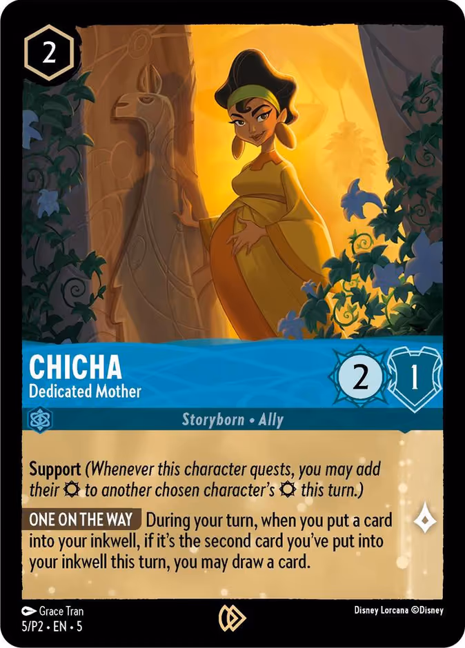 Chicha - Dedicated Mother Lorcana card (P2 #5, Promo Set 2)