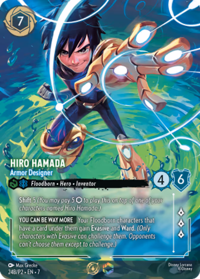 Hiro Hamada - Armor Designer Lorcana card (P2 #24B, Promo Set 2)