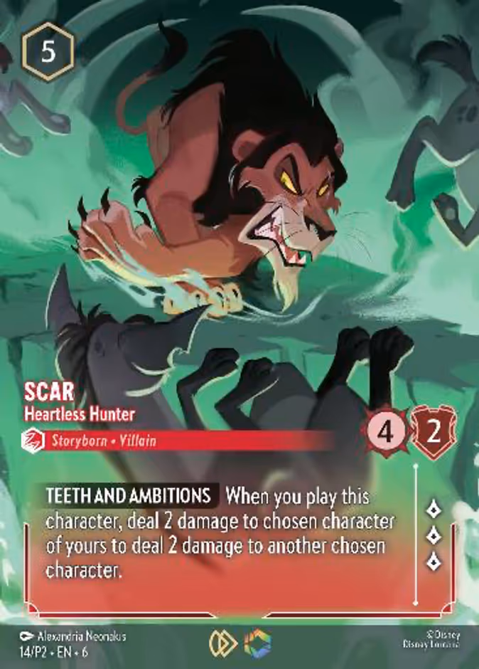 Scar - Heartless Hunter Lorcana card (P2 #14)
