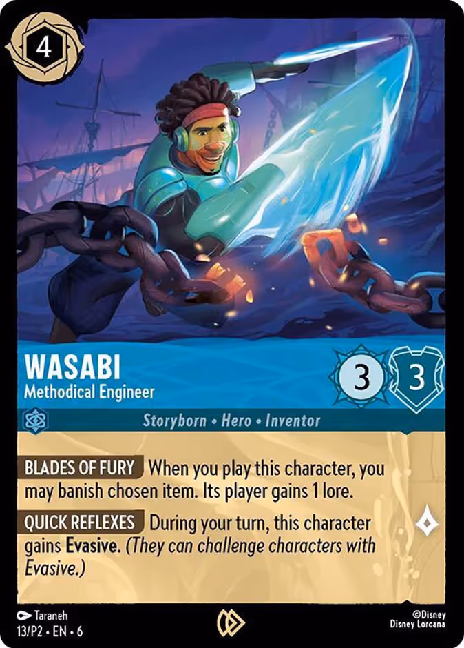 Wasabi - Methodical Engineer Lorcana card (P2 #13, Promo Set 2)