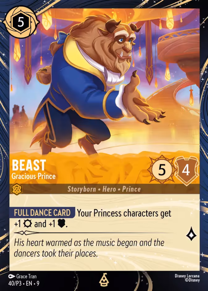 Beast - Gracious Prince Lorcana card (P3 #40, Promo Set 3)