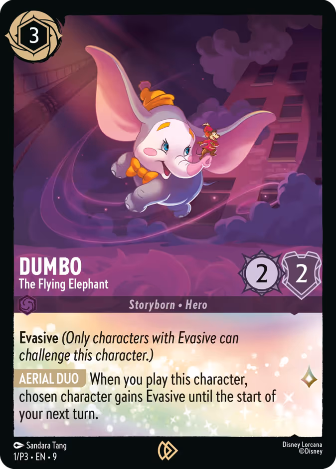 Dumbo - The Flying Elephant Lorcana card (P3 #1)