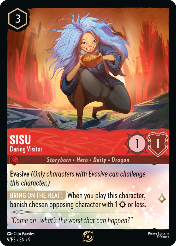 Sisu - Daring Visitor Lorcana card (P3 #9, Promo Set 3)