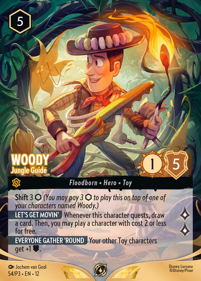 Woody - Jungle Guide Lorcana card (P3 #54, Promo Set 3)