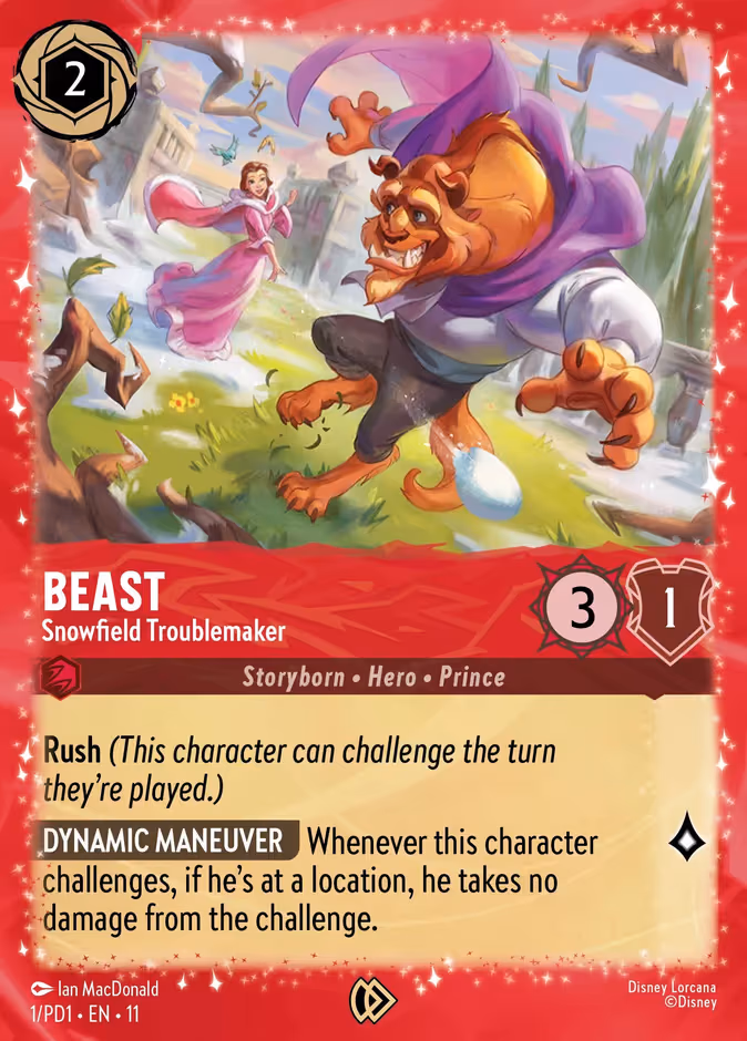 Beast - Snowfield Troublemaker Lorcana card (PD1 #1, PD1)