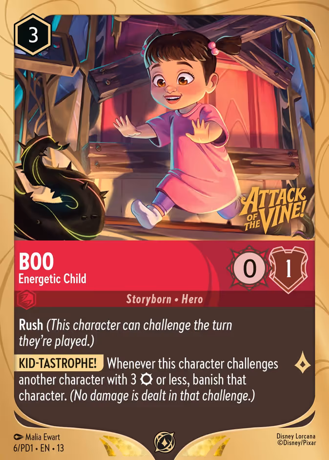 Boo - Energetic Child Lorcana card (PD1 #6, PD1)