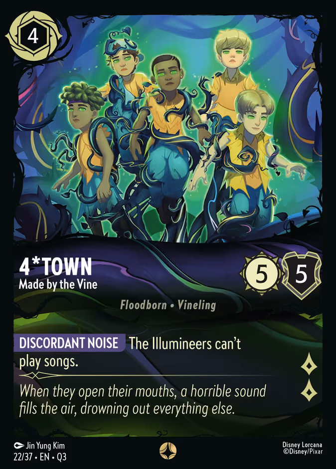 4*Town - Made by the Vine Lorcana card (Q3 #22, Hunny Rescue – Illumineer's Quest)