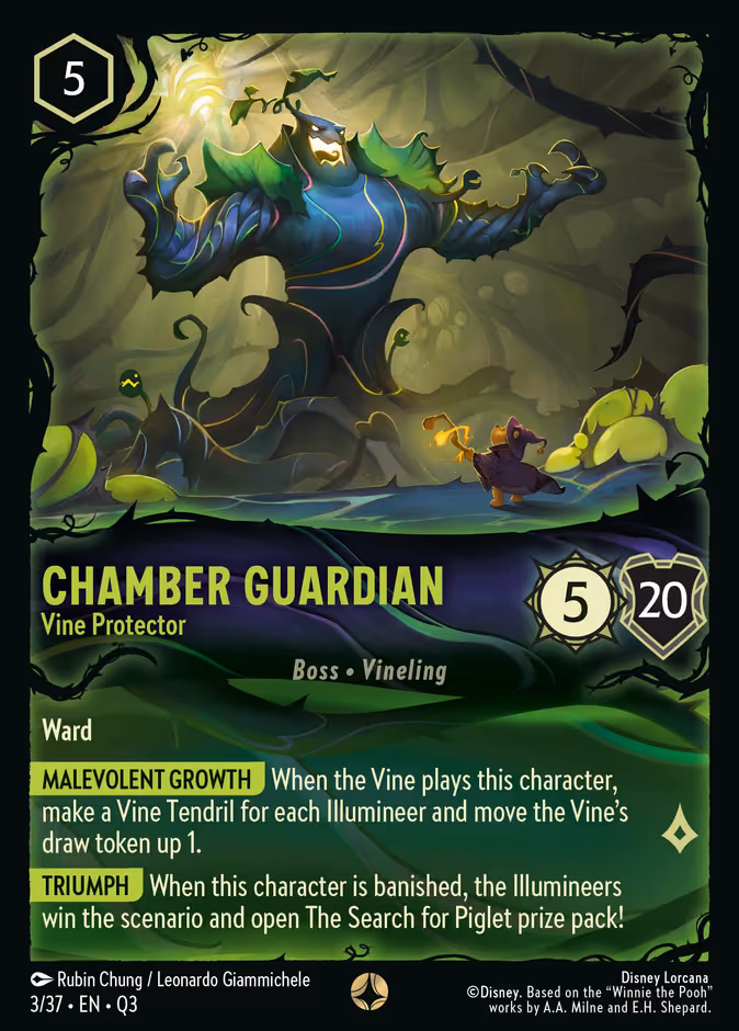 Chamber Guardian - Vine Protector Lorcana card (Q3 #3, Hunny Rescue – Illumineer's Quest)