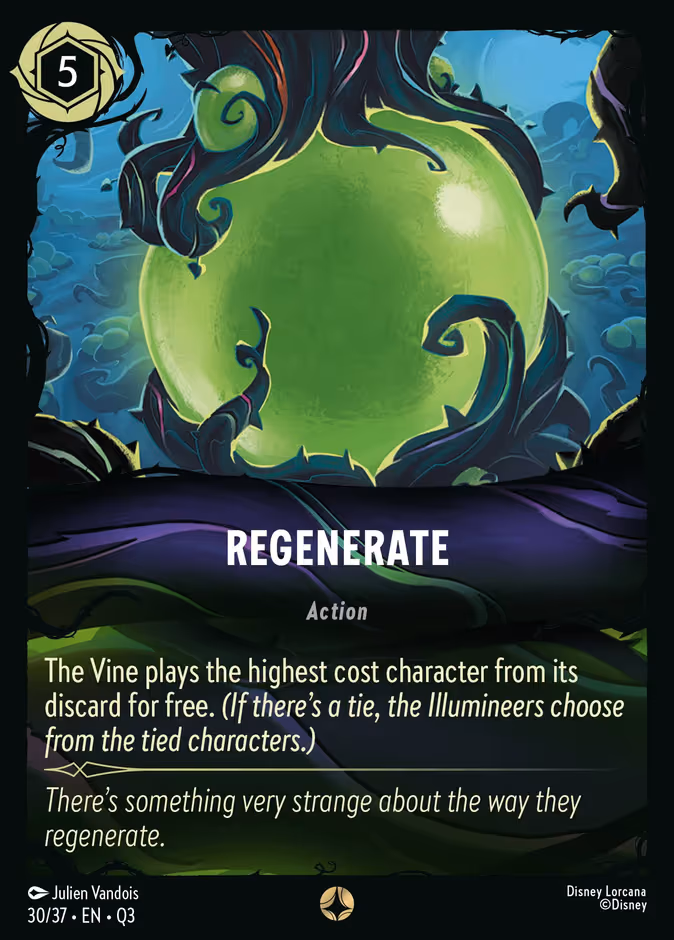 Regenerate Lorcana card (Q3 #30, Hunny Rescue – Illumineer's Quest)