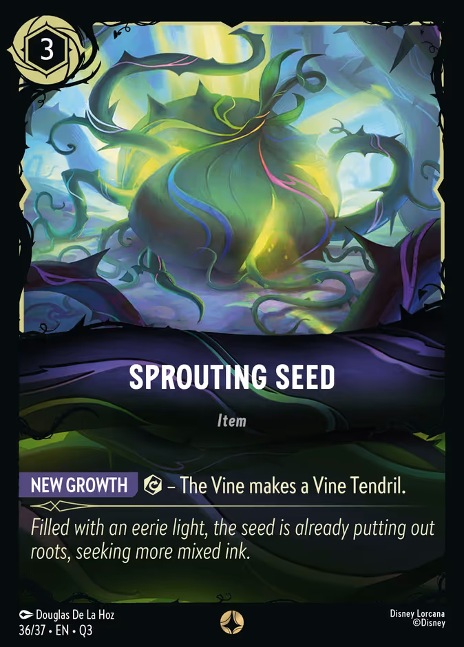 Sprouting Seed (Promo) Lorcana card (Q3 #36, Hunny Rescue – Illumineer's Quest)