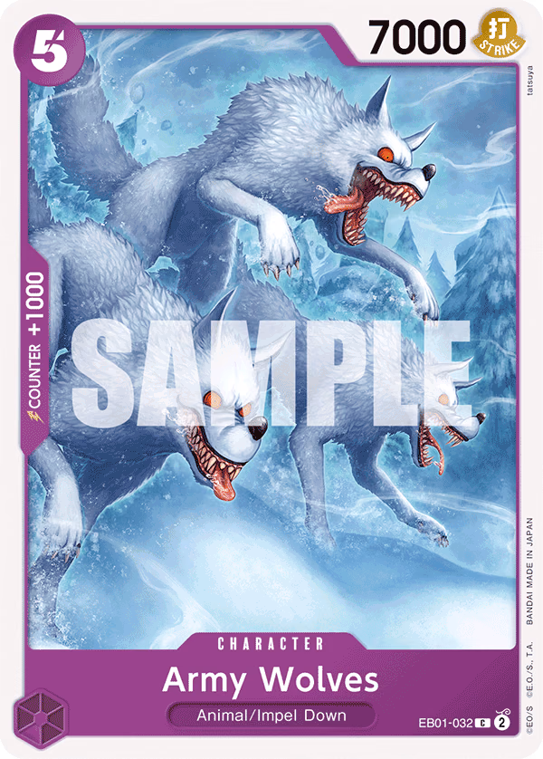 Army Wolves One Piece card (EB01-032, Extra Booster: Memorial Collection)