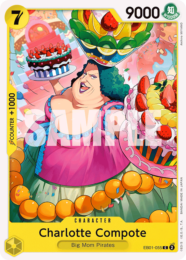 Charlotte Compote One Piece card (EB01-055, Extra Booster: Memorial Collection)