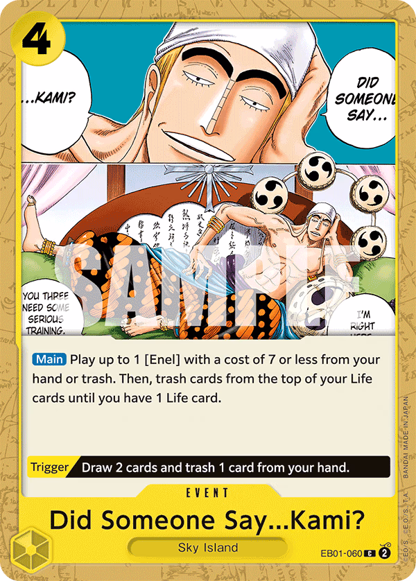 Did Someone Say...Kami? One Piece card (EB01-060, Extra Booster: Memorial Collection)