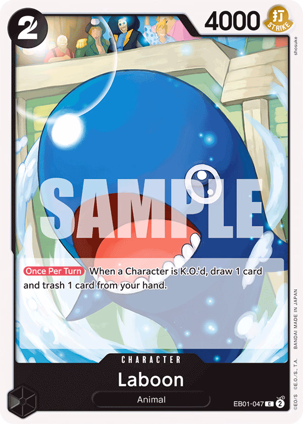 Laboon One Piece card (EB01-047, Extra Booster: Memorial Collection)