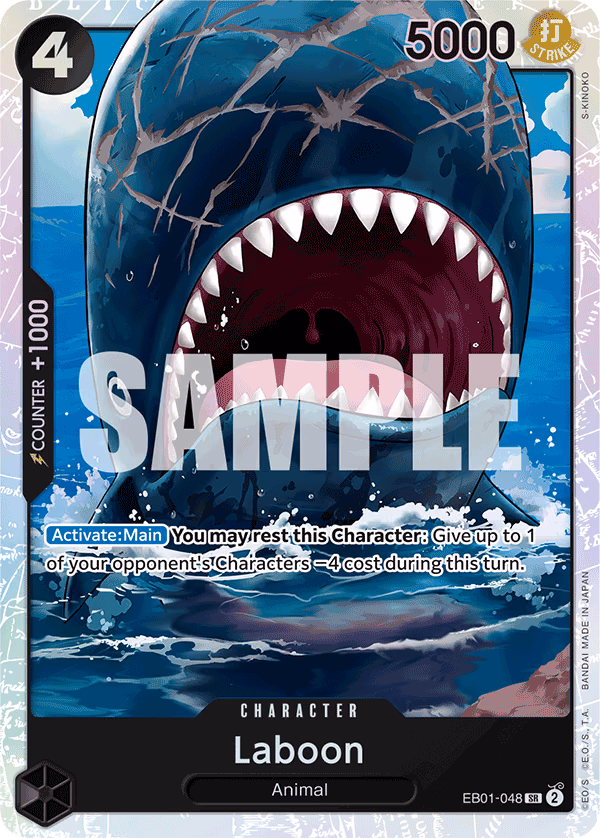 Laboon One Piece card (EB01-048, Extra Booster: Memorial Collection)