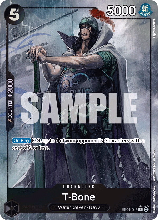 T-Bone (Alternate Art) One Piece card (EB01-049, Extra Booster: Memorial Collection)