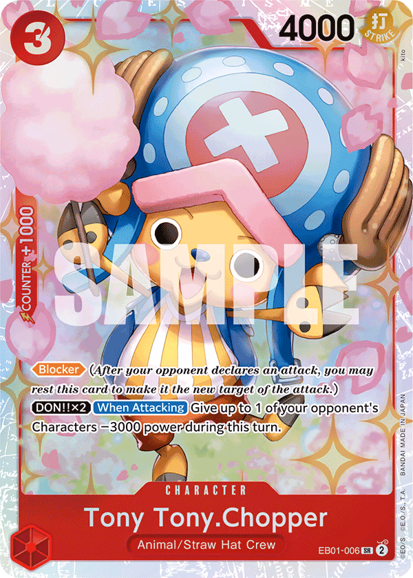 Tony Tony.Chopper One Piece card (EB01-006, Extra Booster: Memorial Collection)