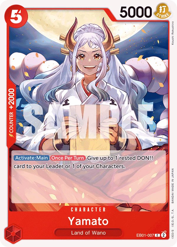 Yamato One Piece card (EB01-007, Extra Booster: Memorial Collection)