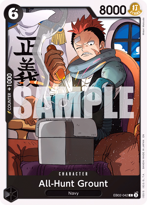 All-Hunt Grount One Piece card (EB02-042, Extra Booster: Anime 25th Collection)