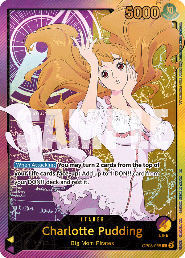 Charlotte Pudding (SP Card) One Piece card (OP08-058, Extra Booster: Anime 25th Collection)