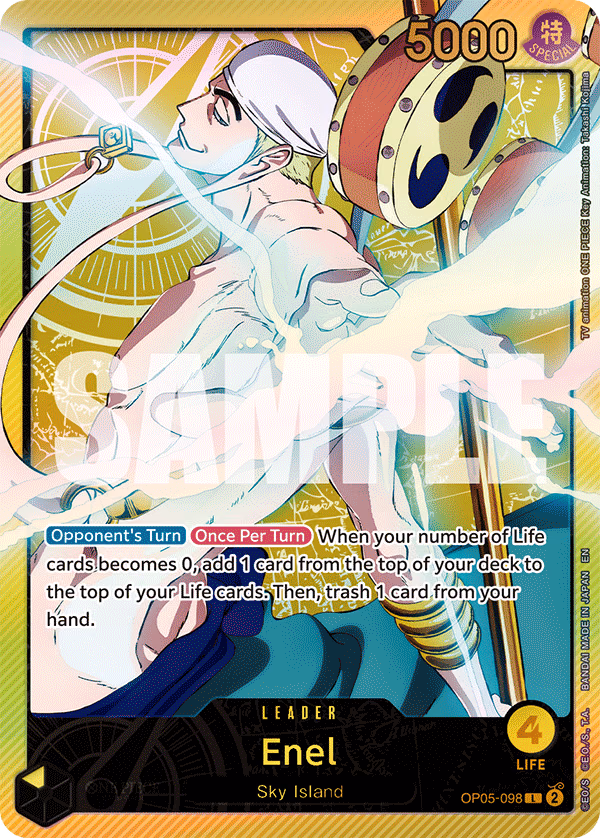 Enel (SP Card) One Piece card (OP05-098, Extra Booster: Anime 25th Collection)