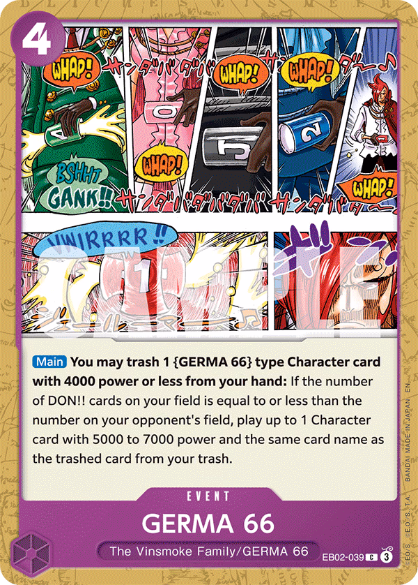 GERMA 66 One Piece card (EB02-039, Extra Booster: Anime 25th Collection)