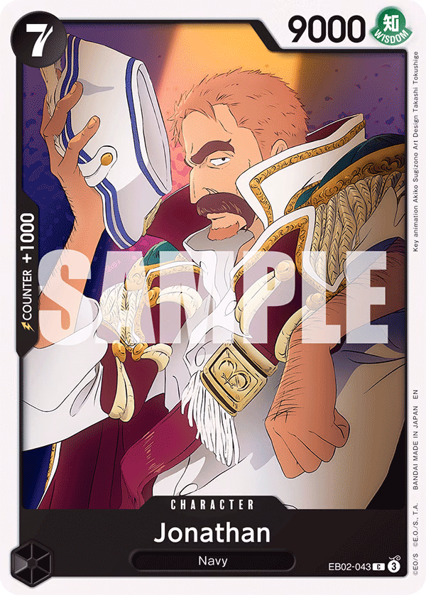 Jonathan One Piece card (EB02-043, Extra Booster: Anime 25th Collection)