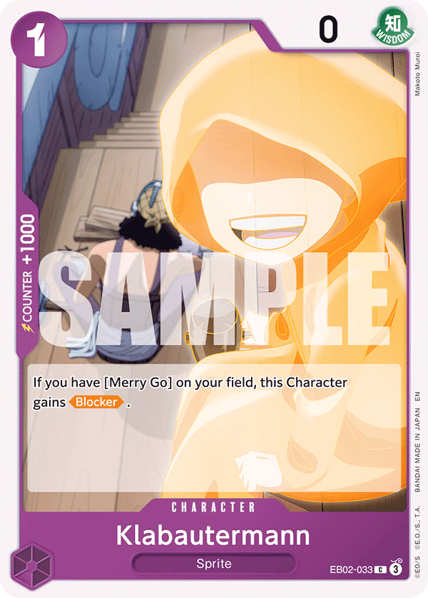 Klabautermann One Piece card (EB02-033, Extra Booster: Anime 25th Collection)