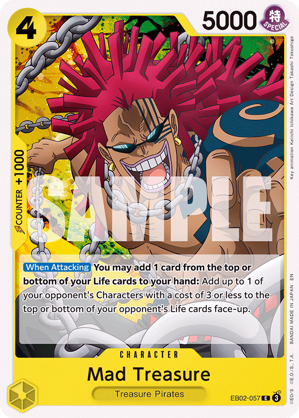 Mad Treasure One Piece card (EB02-057, Extra Booster: Anime 25th Collection)