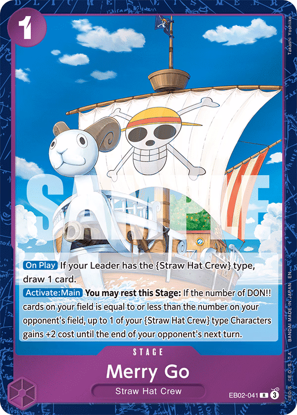 Merry Go One Piece card (EB02-041, Extra Booster: Anime 25th Collection)