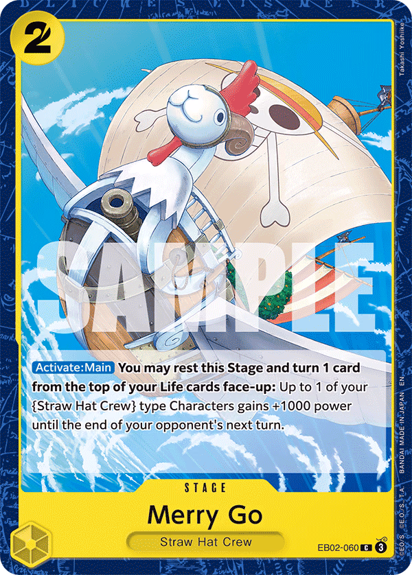Merry Go One Piece card (EB02-060, Extra Booster: Anime 25th Collection)