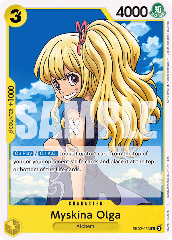 Myskina Olga One Piece card (EB02-053, Extra Booster: Anime 25th Collection)