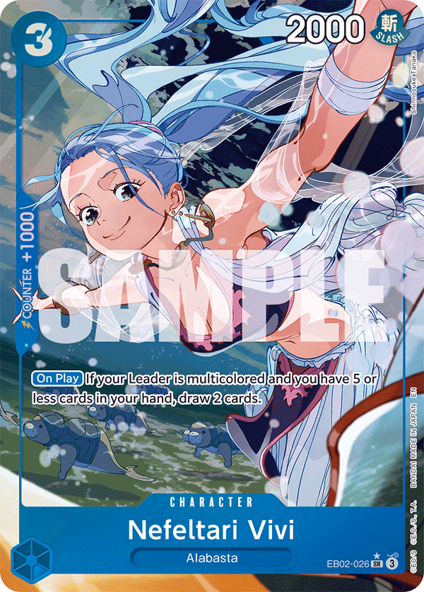 Nefeltari Vivi (Alternate Art) One Piece card (EB02-026, Extra Booster: Anime 25th Collection)