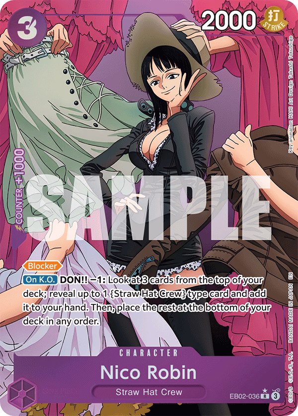Nico Robin (Alternate Art) One Piece card (EB02-036, Extra Booster: Anime 25th Collection)