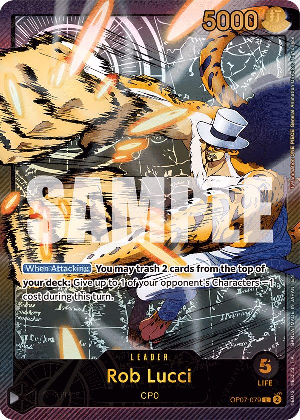 Rob Lucci (SP Card) One Piece card (OP07-079, Extra Booster: Anime 25th Collection)