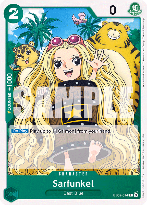 Sarfunkel One Piece card (EB02-014, Extra Booster: Anime 25th Collection)